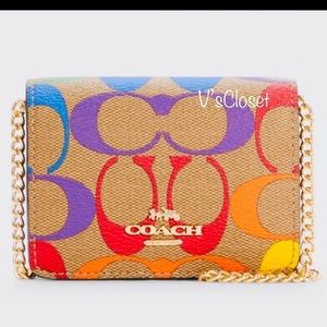 ❤️Coach Pride / Rainbow mini wallet / crossbody.